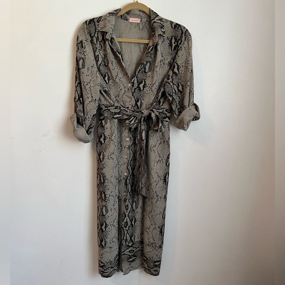 GooseIsland Snake Skin print dress